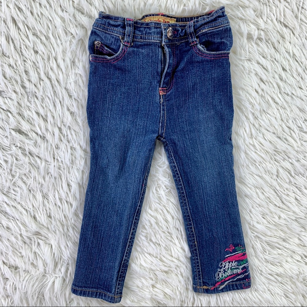 Baby apple bottom jeans 18 months embroidered